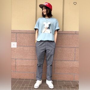 Uniqlo Gray Striped Track Pants